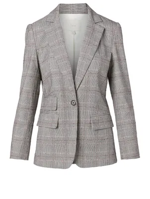 Aalyah Blazer Check Print