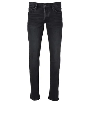 Cotton-Blend Slim-Fit Jeans