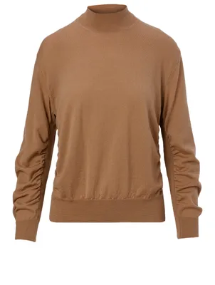 Wool Ruched Top