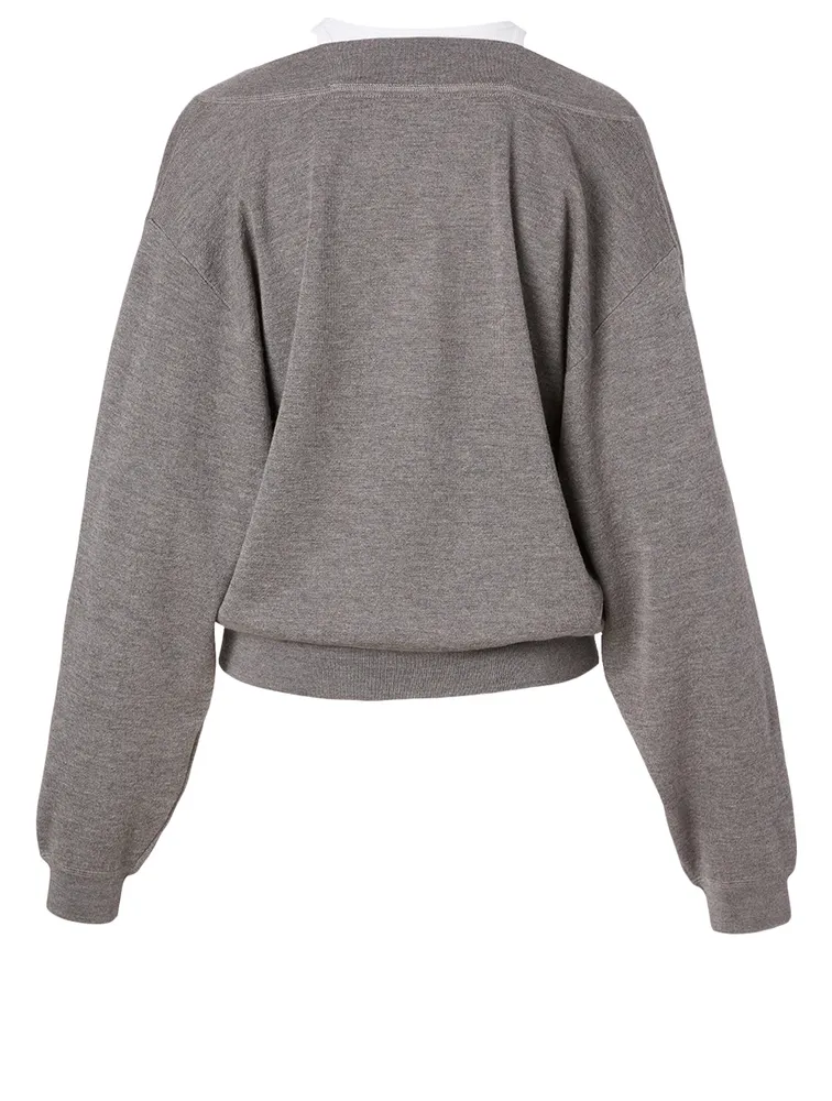 Bi-Layer Wool Sweater
