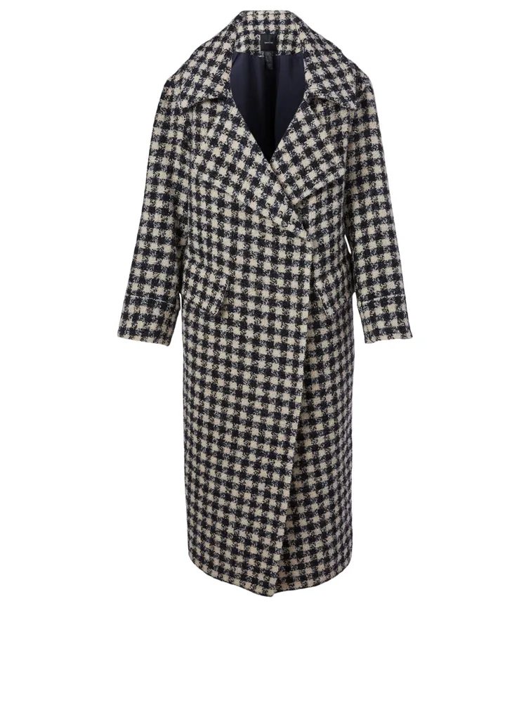 Wool-Blend Blanket Coat