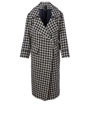 Wool-Blend Blanket Coat
