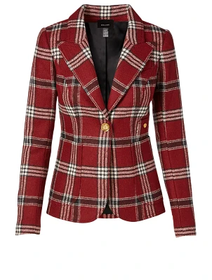 Wool Duchess Blazer With Patch Pocket