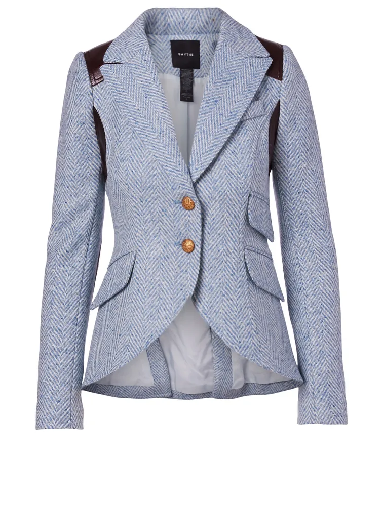 Wool-Blend Equestrian Blazer