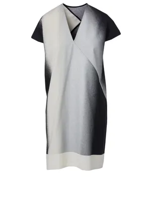 Wool-Blend Draped Tunic