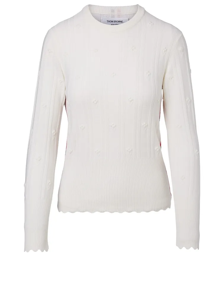Wool Floral Sweater