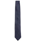 Silk Tie In Square Pattern