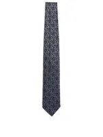 Silk Tie In Paisley Pattern