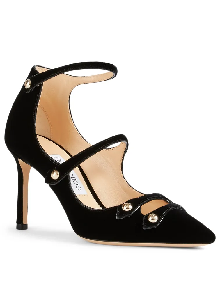 Lacey 85 Velvet Pumps