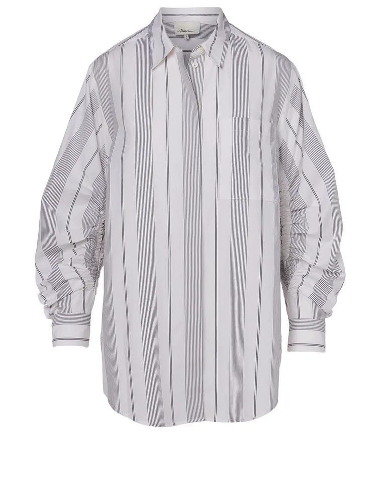 Cotton Shirt Stripe Print