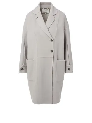 Merino Wool Oversized Long Coat