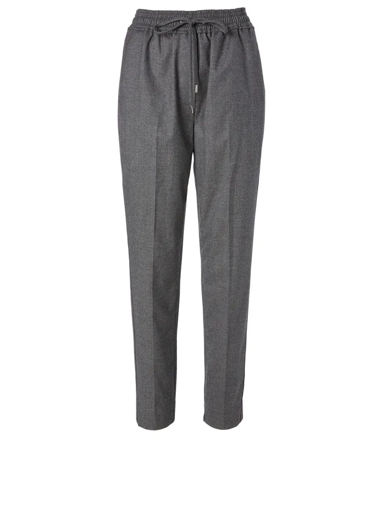 Wool Stretch Track Pants