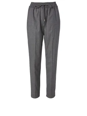 Wool Stretch Track Pants