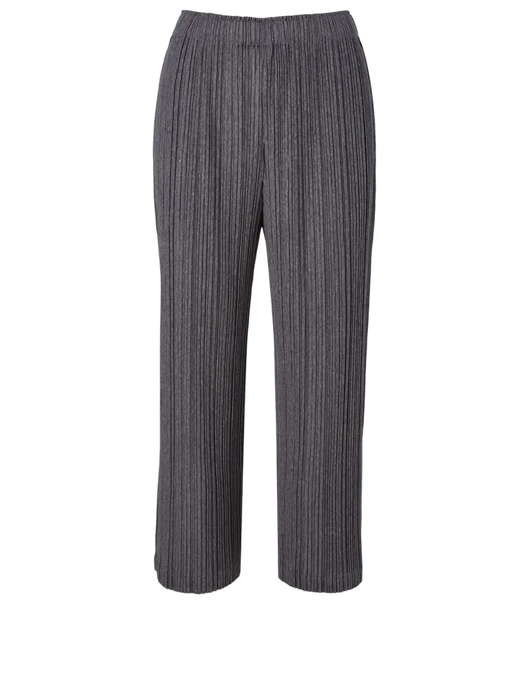 Pleated Wide-Leg Pants