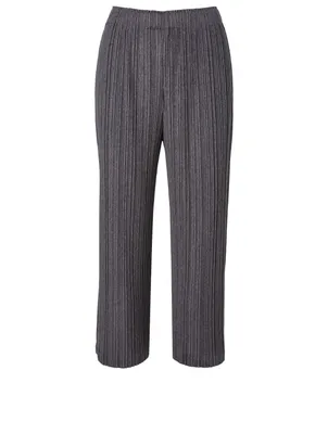Pleated Wide-Leg Pants