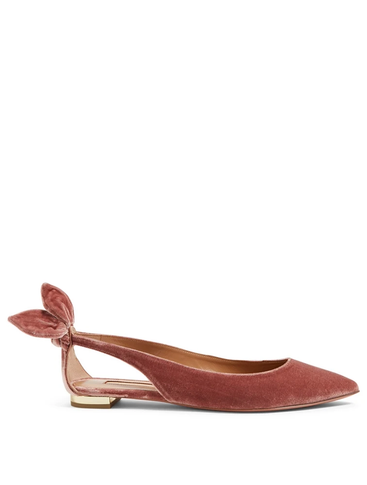 Deneuve Velvet Ballet Flats