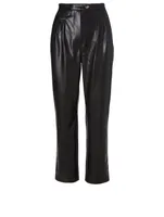 Mitsu Faux Leather Pants