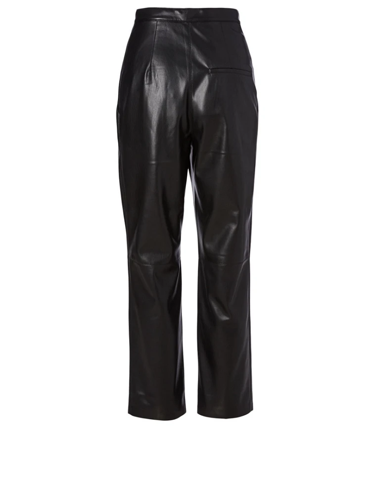 Mitsu Faux Leather Pants