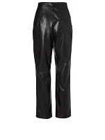 Mitsu Faux Leather Pants