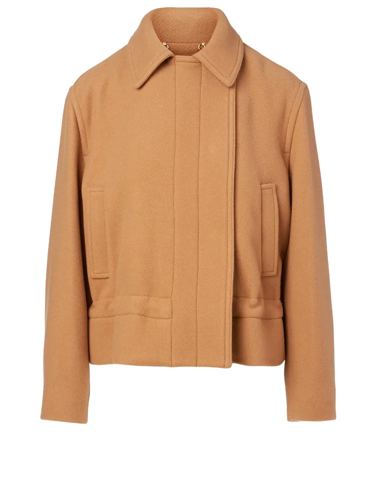 Wool Cropped Coat