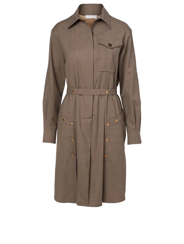 Wool Shirt Dress