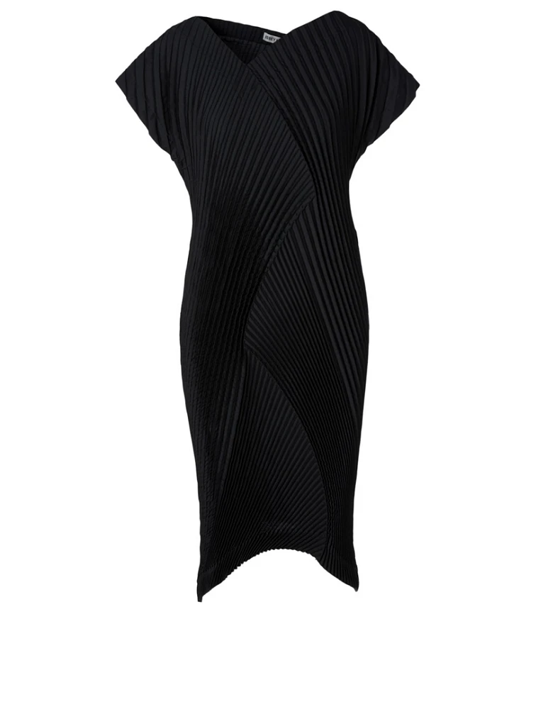 Pleated Midi Dress