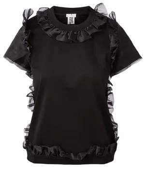 Cotton Tulle T-Shirt