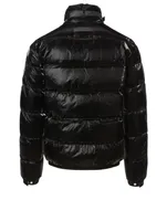 Down Puffer Coat With Buckle