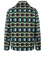 Wool And Cotton Jacket Check Print