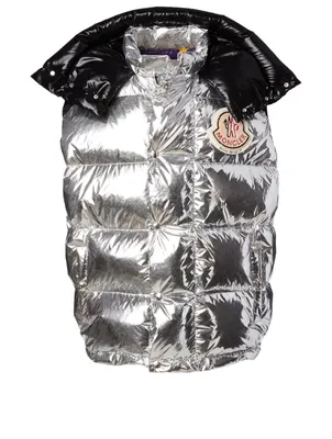 8 Moncler Palm Angels Metallic Down Vest