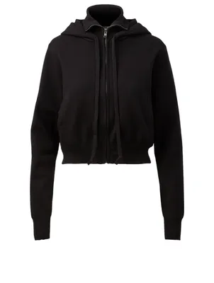 Cropped Zip Hoodie