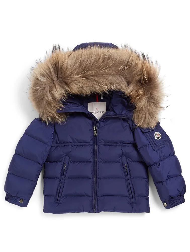 Boys New Byron Down Coat With Fur Hood
