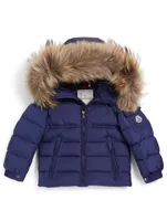 Boys New Byron Down Coat With Fur Hood