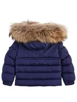Boys New Byron Down Coat With Fur Hood