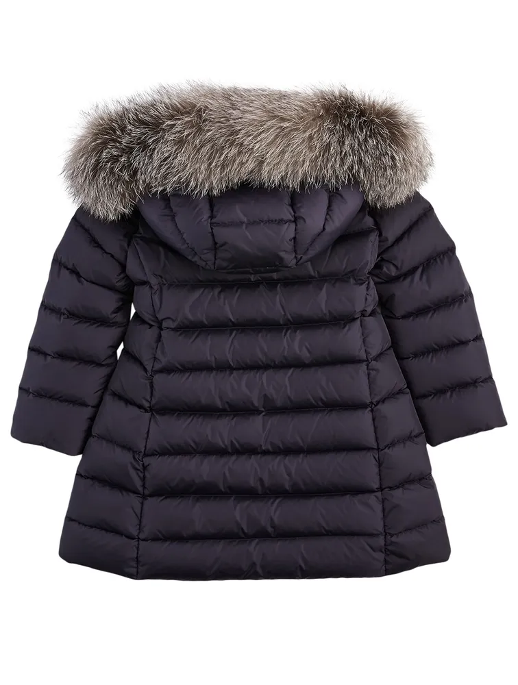 Girls Abelle Down Coat With Fur Hood