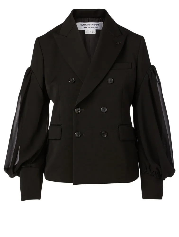 Wool Double-Breasted Blazer
