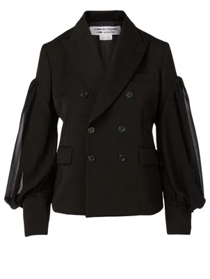 Wool Double-Breasted Blazer