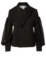 Wool Double-Breasted Blazer