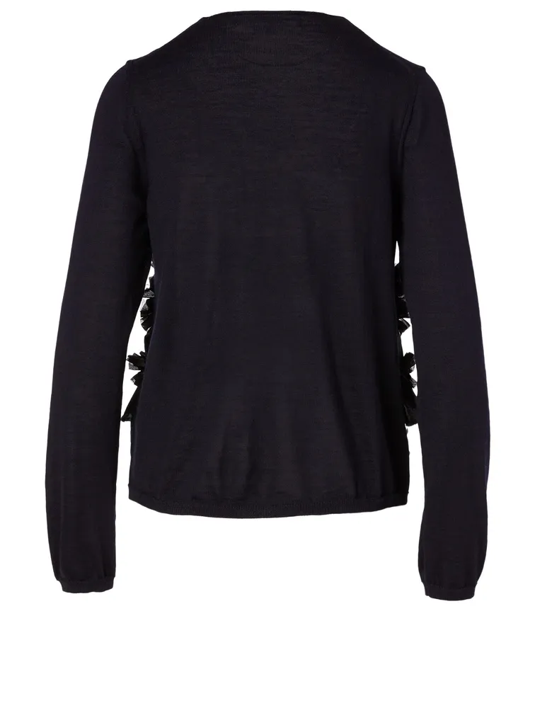 Wool Ruffle Sweater