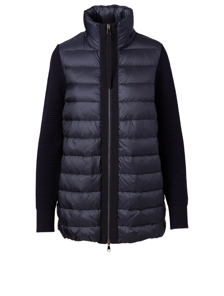 Quilted Zip Cardigan