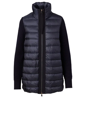 Quilted Zip Cardigan