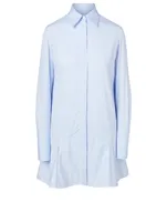 Cotton Shirt Dress Stripe Print