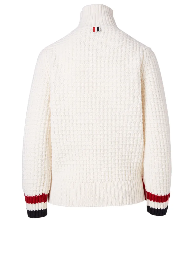 Wool Waffle Stitch Sweater