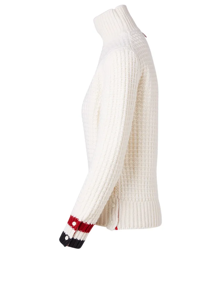 Wool Waffle Stitch Sweater