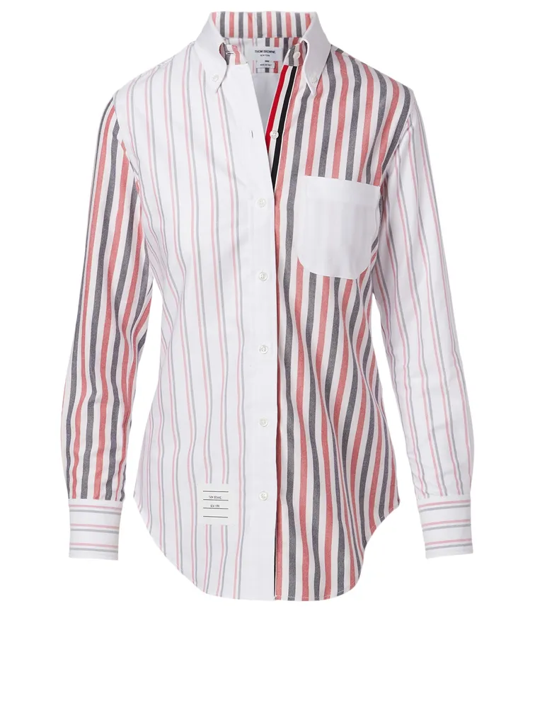 Cotton Shirt Mix Stripe Print