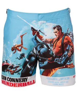 007 Bulldog Dr. No Mid-Length Swim Shorts