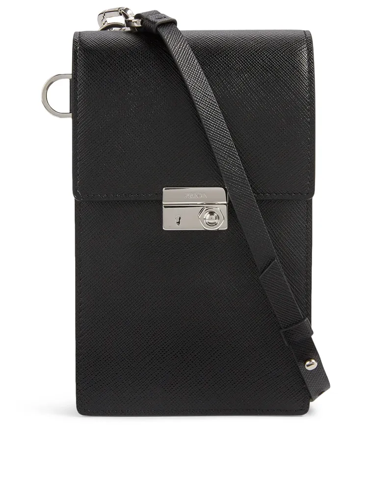 Saffiano Leather Smartphone Pouch