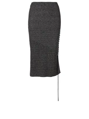 Cotton Midi Skirt