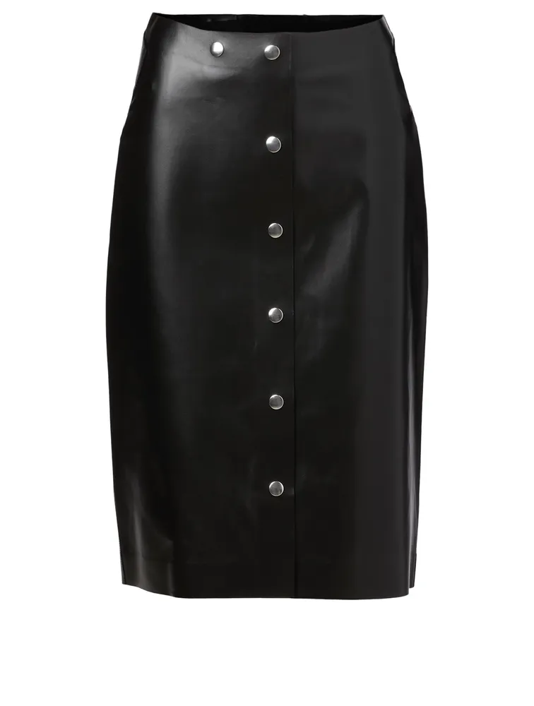Leather Midi Skirt