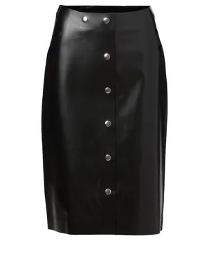 Leather Midi Skirt